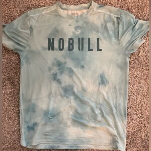 NOBULL Men’s L Tee: Tie-dye - Vanilla & Aqua
